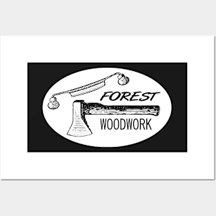 Forest Woodworker Prepper Posters and Art